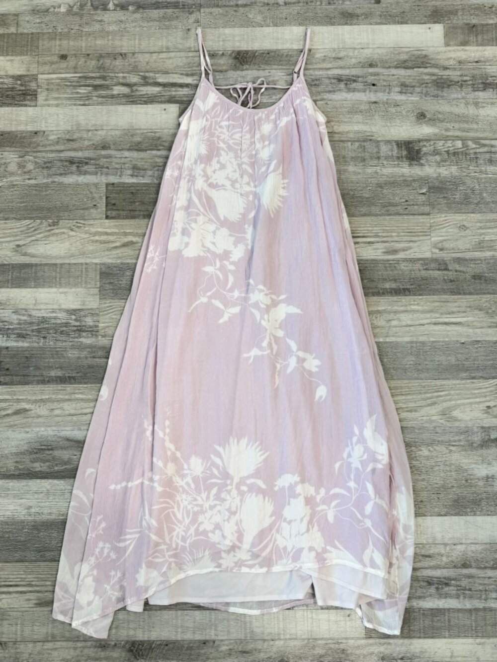 Allsaints Dress Paola Futurae Midi Lilac Floral Sundress Size 6 N44 - Picture 3 of 7